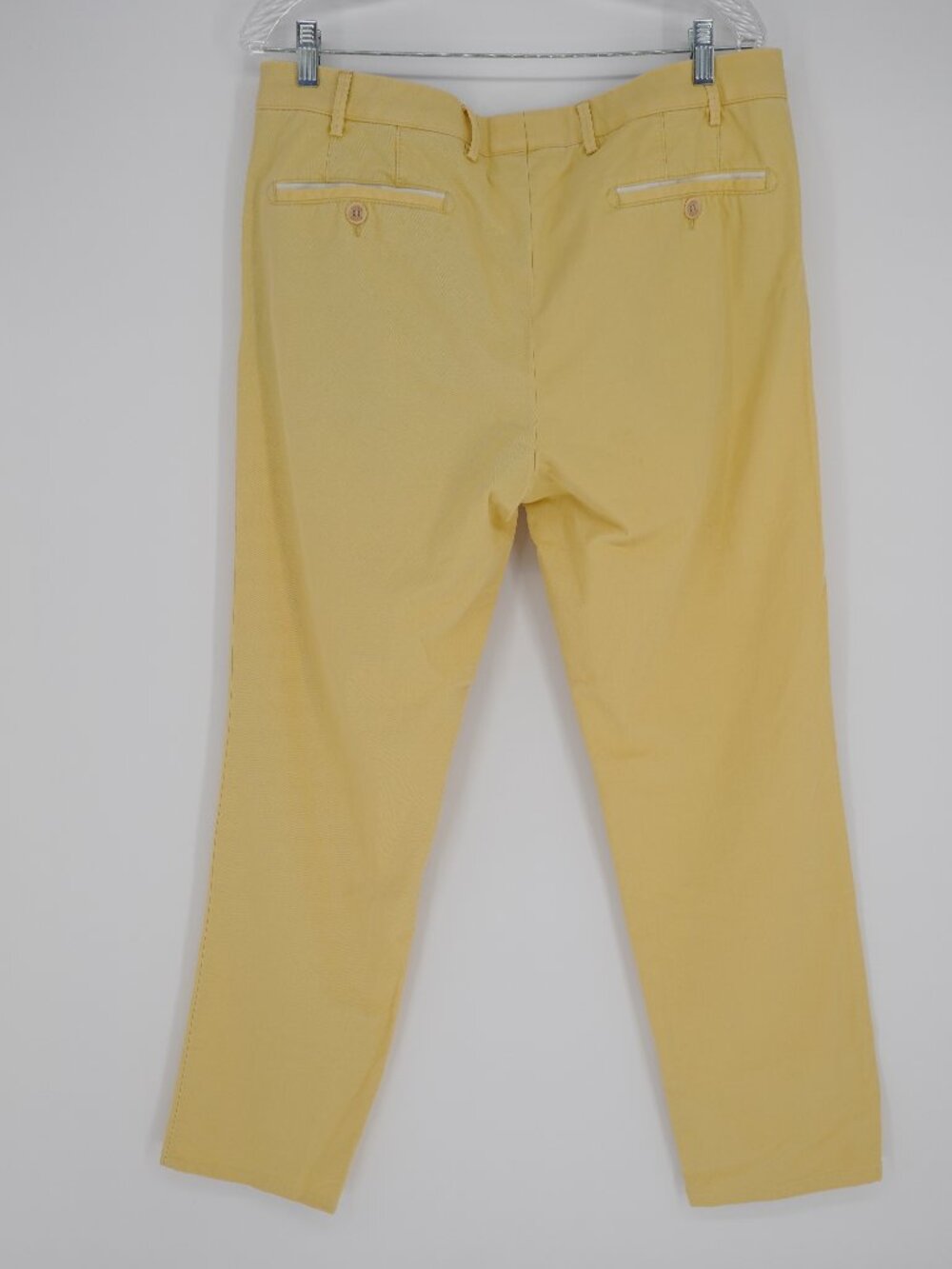 Meyer Diego Mens Yellow Chino Pants 52 W36 L30 Cotton Stretch Summer EU Resort - Picture 4 of 13